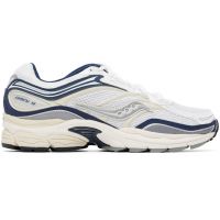 Saucony White & Navy ProGrid Omni 9 Sneakers 261921M237034