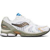 Saucony White & Khaki ProGrid Triumph 4 Sneakers 261921M237037