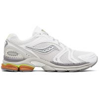 Saucony White & Gray ProGrid Triumph 4 Sneakers 261921M237042