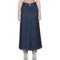 Baserange Blue Tajo Denim Maxi Skirt 261922F093000