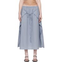 Baserange Blue Decti Maxi Skirt 261922F093003