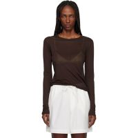 Baserange Brown Long Sleeve T-shirt 261922F110050