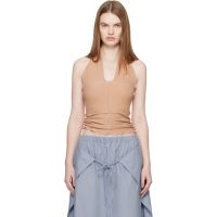 Baserange Tan Cinder Halter Top 261922F111003