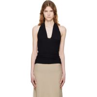 Baserange Black Cinder Halter Top 261922F111018