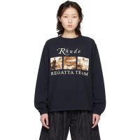 Rhude Black USVI Regatta Tour LS T-shirt 261923F110003