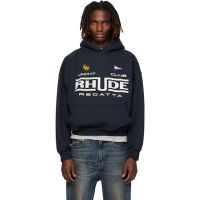 Black Rhude Regatta Club Hoodie 261923M202000