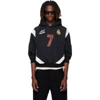 Rhude Black Lago Soccer Hoodie 261923M202004