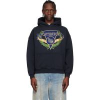 Rhude Black Montenegro Regatta Hoodie 261923M202007