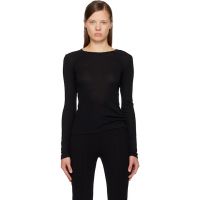 FLORE Black Olivia Longsleeve T-shirt 261924F110012