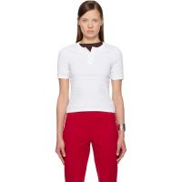 FLORE White Jess Henley 261924F110040