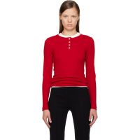 FLORE Red Jess Longsleeve Henley 261924F110043