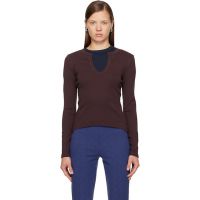 FLORE Brown Iman Longsleeve T-shirt 261924F110048