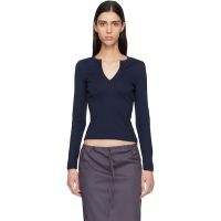 FLORE Navy Iman Longsleeve T-shirt 261924F110094
