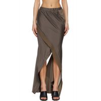 Entire Studios Taupe Fluid Midi Skirt 261940F092001