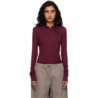 Entire Studios Burgundy LS Polo 261940F108003