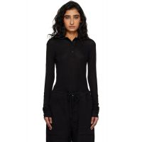 Entire Studios Black LS Polo 261940F108005