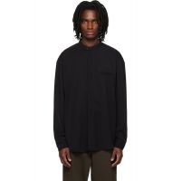 Entire Studios Black Mao Dart Shirt 261940M192008