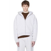 Entire Studios Gray Eternal Zip Hoodie 261940M202018