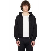 Entire Studios Black Slim Zip Up Hoodie 261940M202031