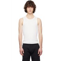 Entire Studios White Rib Tank Top 261940M214003