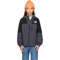 The North Face Kids Big Black & Gray Hike Packable Shell Jacket 261945M701006