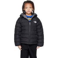 The North Face Kids Big Black Reversible Perrito Hooded Jacket 261945M701013
