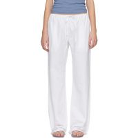 Matteau White Drawcord Trousers 261946F087003