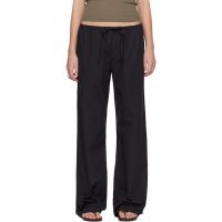 Matteau Black Drawcord Trousers 261946F087004