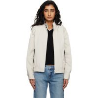 Dunst Beige Modern Harrington Jacket 261965F063000