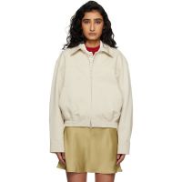 Dunst Beige Collared Blouson Jacket 261965F063004