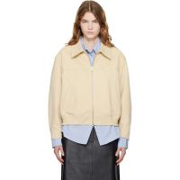 Dunst Beige Collared Faux-Suede Jacket 261965F063009