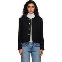 Dunst Black Classic Boucle Tweed Jacket 261965F063010