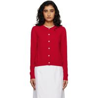 Dunst Red Essential Crewneck Knit Cardigan 261965F095001