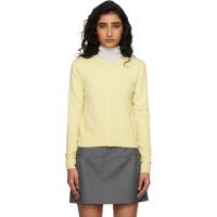 Dunst Yellow Essential Crewneck Knit Cardigan 261965F095002