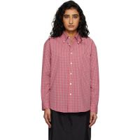 Dunst Red Oversized BD Checked Shirt 261965F109000