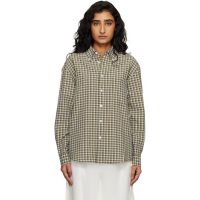 Dunst Khaki Oversized BD Checked Shirt 261965F109001