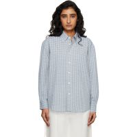 Dunst Blue Oversized BD Checked Shirt 261965F109002