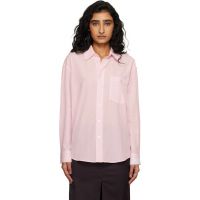 Dunst Pink Oversized Striped Shirt 261965F109004
