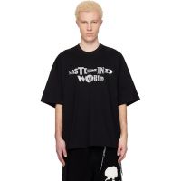 MASTERMIND WORLD Black MW Foil Logo SS T-shirt 261968M213004