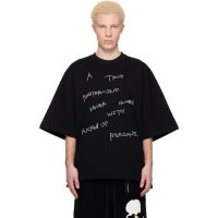 MASTERMIND WORLD Black MW Decorated SS Sweatshirt 261968M213012