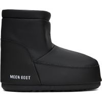Moon Boot Black No Lace Rubber Boots 261970M223009