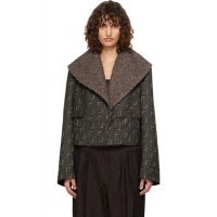Kiko Kostadinov Black & Brown Mimi Jacket 261985F063000