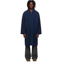 Kiko Kostadinov Navy Euri K-Shoulder Coat 261985M176000