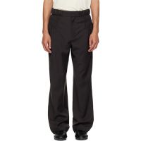 Kiko Kostadinov Brown Minna Gathered Trousers 261985M191012