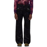 Kiko Kostadinov Black & Blue Komlo Trousers 261985M191021