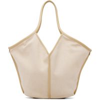 HEREU Beige Calella Soft Linen Tote 261991F049003