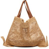 HEREU Beige Cador Raffia Mesh Tote 261991F049009