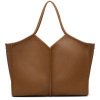 HEREU Brown Calella Medium Squared Tote 261991M172002