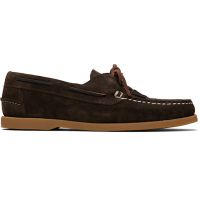HEREU Brown Saler Nautic Suede Boat Shoes 261991M239000
