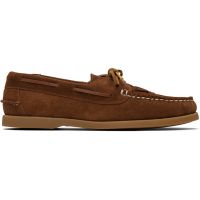 HEREU Tan Saler Nautic Suede Boat Shoes 261991M239001